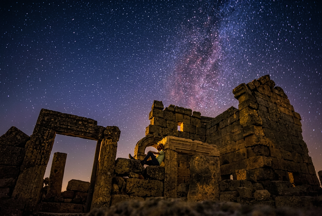 The Planet Temple at Twilight