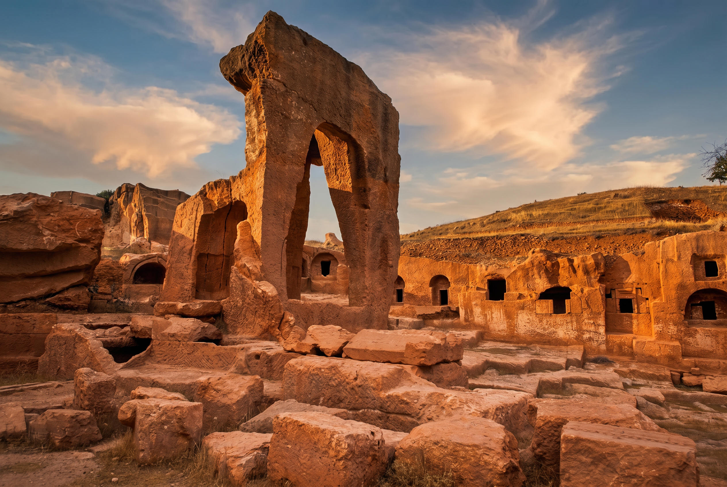 The Solitary Arch at Dusk | Sumera Expeditions The Solitary Arch at Dusk