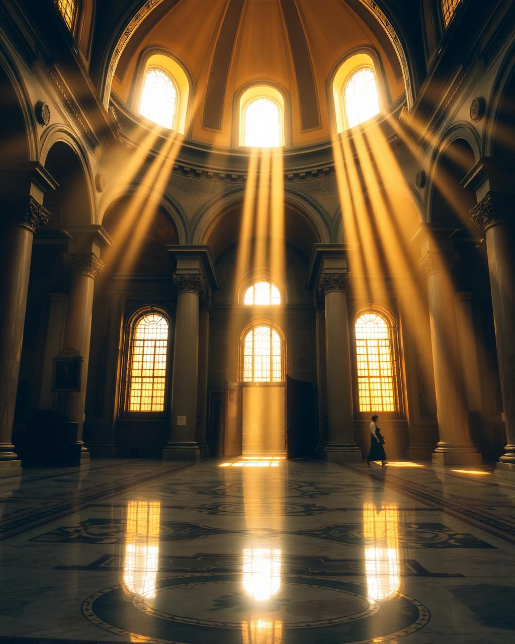 Hagia Sophia interior at opening hour | Sumera Expeditions Hagia Sophia interior at opening hour