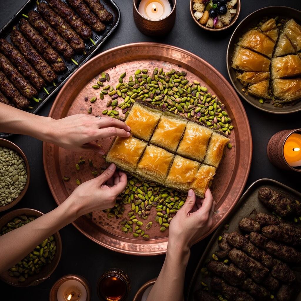 Gaziantep Gastronomy — UNESCO Creative City of Food | Sumera Expeditions Gaziantep baklava and mezze