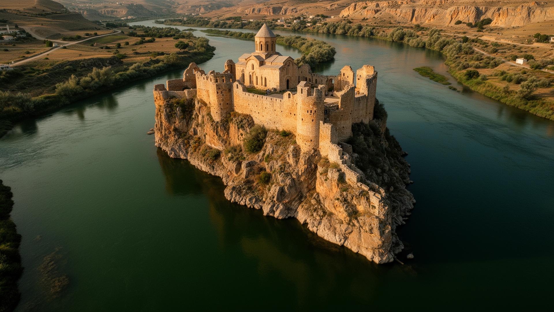A Byzantine monastery above the Euphrates. | Sumera Expeditions A Byzantine monastery above the Euphrates.