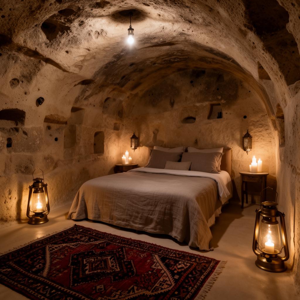 Cappadocia Cave Suite — Volcanic Tuff Luxury Stay | Sumera Expeditions Cappadocia cave suite interior