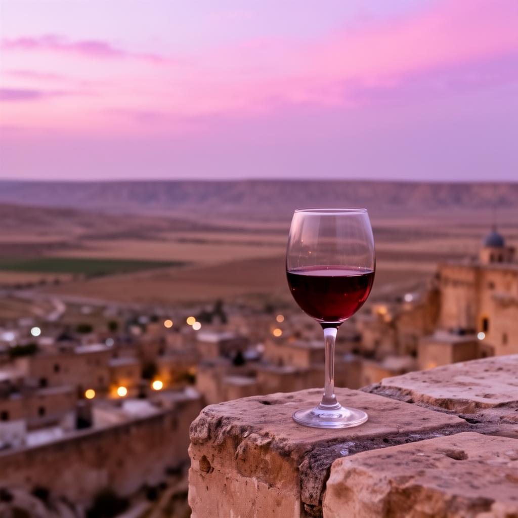 A Glass Held to the Plain
